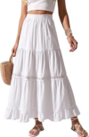 ZELROXA Womens Long Cotton Maxi Skirts