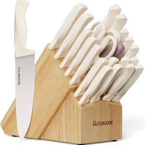 ASTERCOOK 22-Piece Kitchen Knife Set