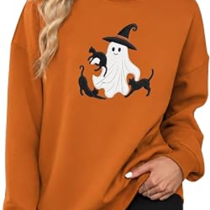 XLIEVO Halloween Sweatshirts for Women