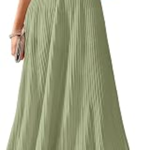 BTFBM Women Midi Bodycon Tank Dress,Mist Green,Small