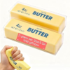 2pcs Butter Squishy, Soft Slow Rising Squeeze Toys, Butter Stick Squishy Fidget Toys and Stress Balls Squishies for Office Desk Toys, Party Favors & Birthday Gifts(Light Yellow)