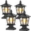 BRIGHTEVER Solar Post Lights 4-Pcs