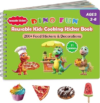Dino Fun Kids Cooking & Food Sticker Pad – Reusable Sticker Book for 3-8 | Features 200+ Removable Stickers & 11 Interactive Kitchen Scenes. Inspires Creative Play, DIY Fun & Fine Motor Skills