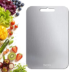 Titanium Cutting Board,100% Pure Titanium Cutting Boards for Kitchen, Easy to Clean, Dishwasher Safe, Double Sided Non Toxic Food-Grade Chopping Boards for Meats, Fruits and Vegetables