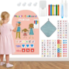 Magnetic Arch Wall Decal for Kids 16×24 Inch,Upgraded Thickened Magnetic Chalkboard for Most Wall,Suitable for Home Decoration Wallpaper and Children’s Game Room (Camel Pink, 16″ W x 24″ H)