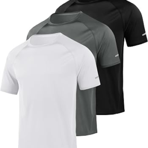 LITTLE BEAUTY 3 Pack Mens Athletic Workout Shirts