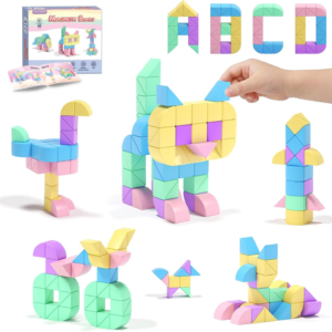 40Pcs Magnetic Blocks,Montessori STEM Toys, Ideal Gifts for Kids Ages 3+