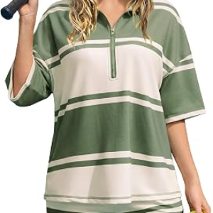 TOTATUIT Women Striped Short Sets
