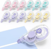 Four Candies White Correction Tape, 39.4 ft, 12 Pack Smooth Pull-Out Tape | Easy to Use Applicator for Instant Corrections, Tear-Resistant, Smooth & Quick-Drying Tape for Office & School Supplies
