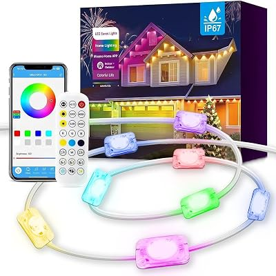 YFFSHLCS Permanent Outdoor Lights 200Ft