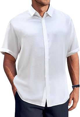 RIOOFINX Mens Button-Down Shirts