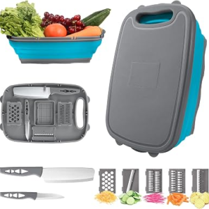 HI NINGER 9-in-1Collapsible Cutting Board