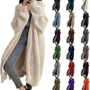 FUZNIDQIMM Womens Long Cardigan Sweaters