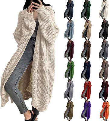 FUZNIDQIMM Womens Long Cardigan Sweaters