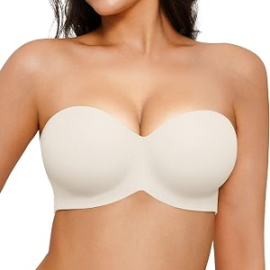 Popilush Strapless Unlined Underwire Bra