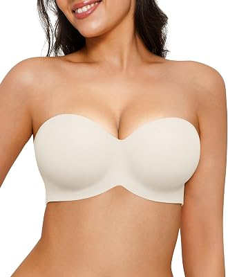 Popilush Strapless Unlined Underwire Bra
