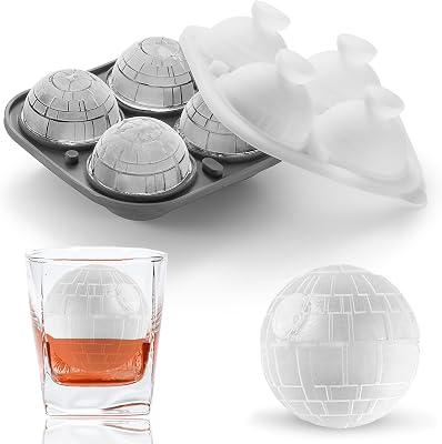 NAX CAKI 3D Death Star Ice Cube Molds