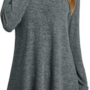 JUSTFASHIONNOW Mock Turtleneck Tops