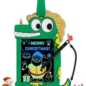 TEKFUN NanoDoodle Gift for Kids, Dinosaur Boys Toys 4.5in LCD Drawing Board, Activity Portable Gift Personality Tag Kid Toys for Birthday Christmas Gift 3-10 Years