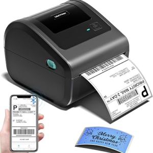 Bluetooth Shipping Label Printer with Built-in Label Bin | D450BT 4×6 Thermal Label Printer for Shipping Packages, Thermal Printers Compatible with Android, iPhone, Windows, macOS, UPS