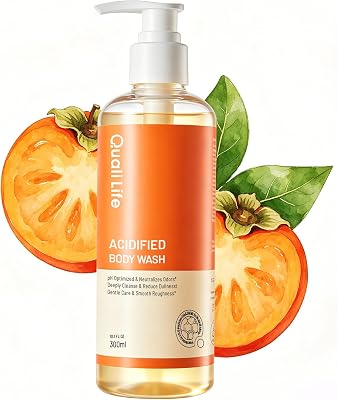 QualiLife Acidified Body Wash, pH-Optimized Odor Control, 10.1 Fl Oz