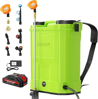 QGEEM 5.3 Gallon 20L Battery Powered Backpack Sprayer