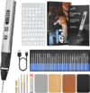 STREBITO Engraving Pen for Metal Wood Glass Plastic, 47 in 1 Engraving Kit