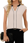 FAYENNE Short Sleeve Blouse