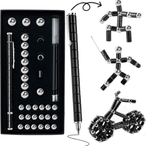 Fidget Pen for Focus & Creativity – Gifts For Men Premium Metal Sensory Tool, Smooth Spinning & Decompression Desk Gadget for ADHD, Anxiety Relief, Perfect Executive Gift for Office, Home & Study