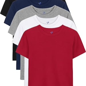 YERIOK 5 Pack Boys Cotton Shirts
