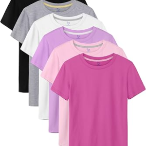 HOEVOU 6 Pack Girls Shirts