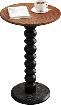ZAOWOFIRES Solid Wooden Round Side Table