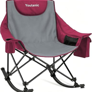 YOUTANIC Oversized Folding Rocking Camping Chair