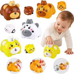 CIUGEO Press to Go Car Toys for Toddlers