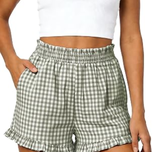 RIOOFINX Womens Ruffle Boxer Short