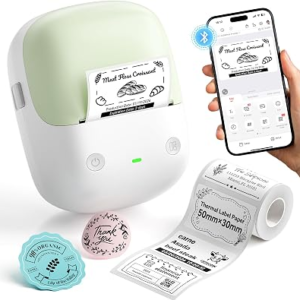 NIIMBOT B2 Label Maker Machine with Tape for Home Office, Green White