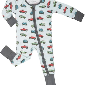 LollyBanks Baby Pajamas,Viscose from Bamboo Newborn Sleeper for Boys