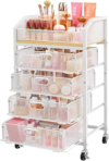 SUNALLY Makeup Organizer Cart with 4 Drawers