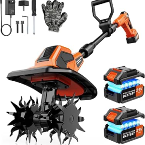 Brushless Cordlees Tiller Cultivator for Gardening Electric Garden Tiller