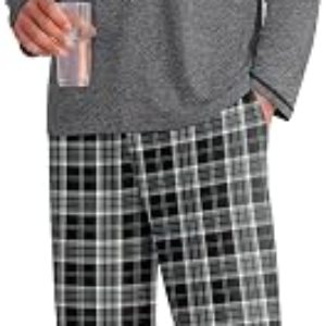 EKOUAER Mens Long Sleeve Pajama Set