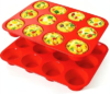 Silicone Mold for Baking, 12 Cup Nonstick Muffin Pan 2Pcs
