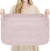 YOUDENOVA Woven Rope Laundry Hamper Basket