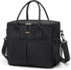 Lunch Bag Large Insulated Lunch Bags for Women Men Adult Lunch Box with Shoulder Strap for Work,Picnics,Outings (Black)