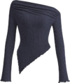 PRETTYGARDEN Off the Shoulder Long Sleeve Tops