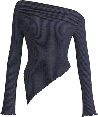 PRETTYGARDEN Off the Shoulder Long Sleeve Tops