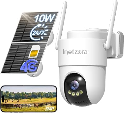 5MP 4G LTE Cellular Solar Security Camera Outdoo