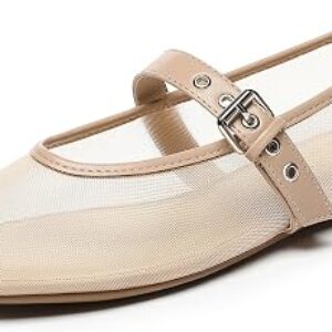RIHERO Women Mesh Ballet Flats