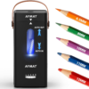 AFMAT Electric Pencil Sharpener, Fully Automatic Pencil Sharpener, Auto in & Out, Rechargeable Hands-Free Sharpeners for Jumbo & Colored Pencils (6.5-12mm), Portable for Home/Classroom/Office PSC6