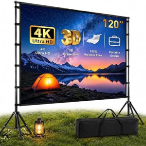 120” Super Large Outdoor Projector Screen with Stand