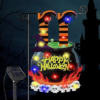 GOAUS Halloween LED Garden Flag